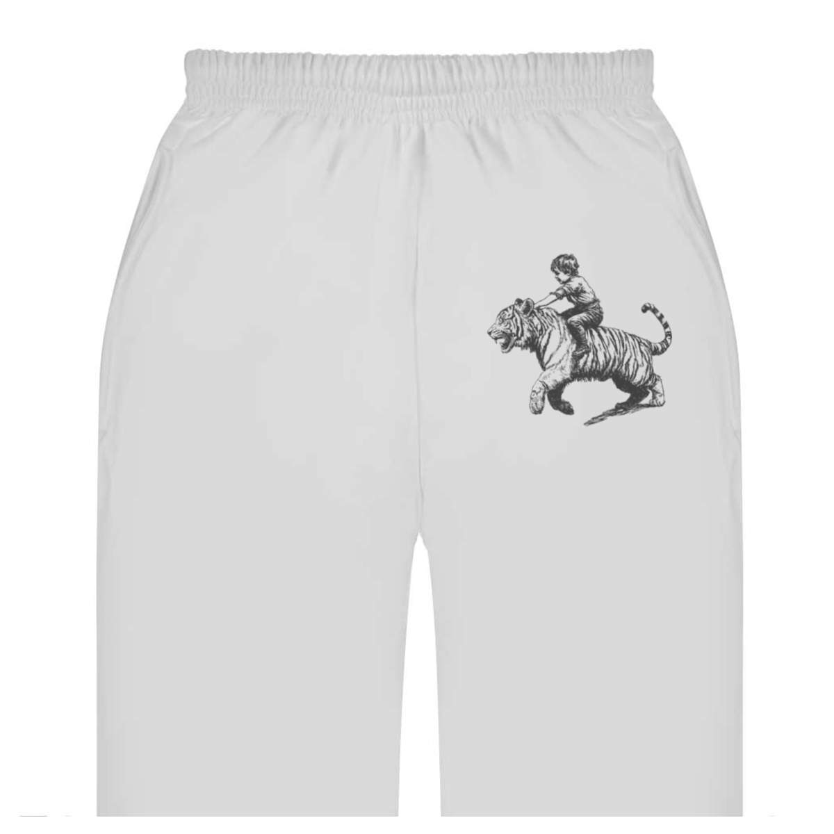 'Boy Riding Tiger' Adult Sweatpants / Joggers (JO057136)