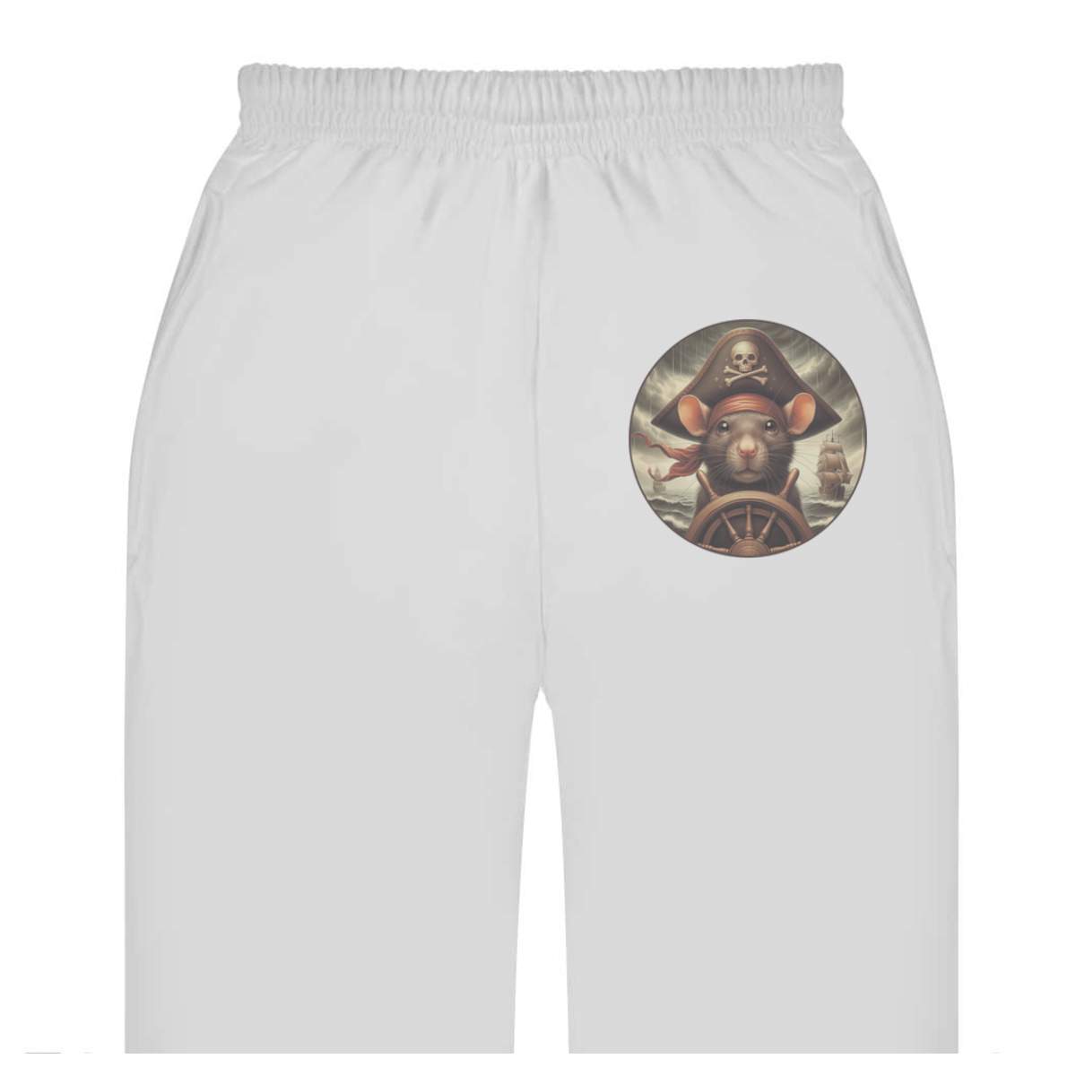 'Pirate Rat Steering Ship' Adult Sweatpants / Joggers (JO057382)