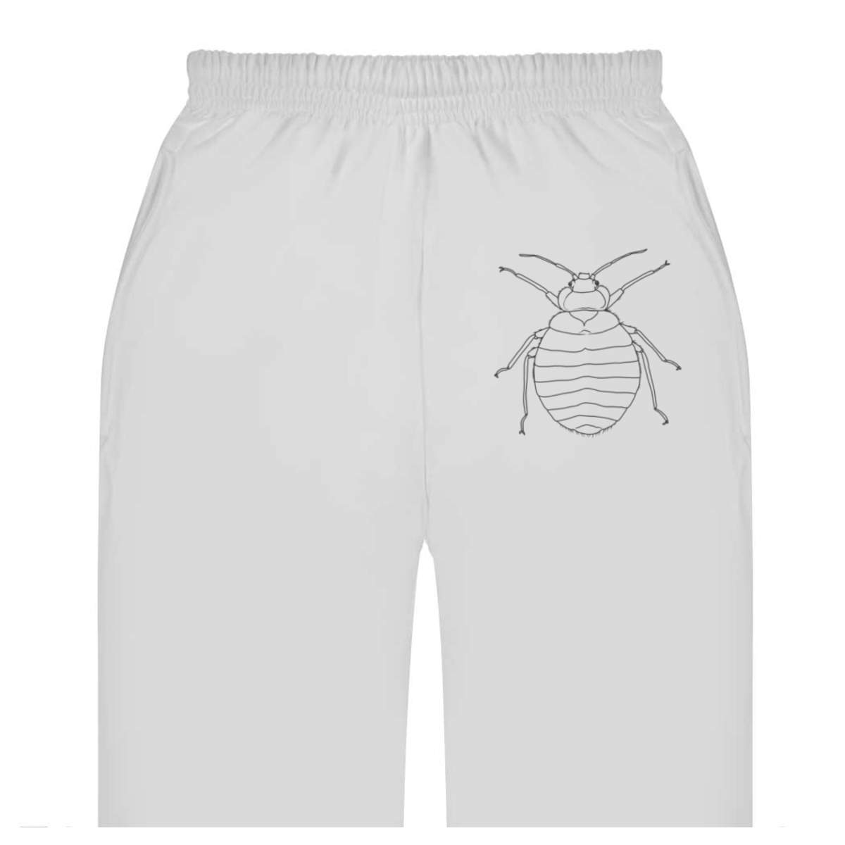 Extra Large 'Bed Bug' White Adult Joggers / Sweatpants / Bottoms (JO00152312)