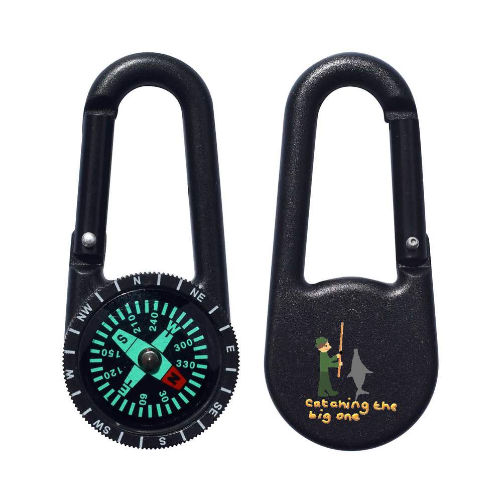 'Catching The Big One' Compass Keyring (KC00034903)
