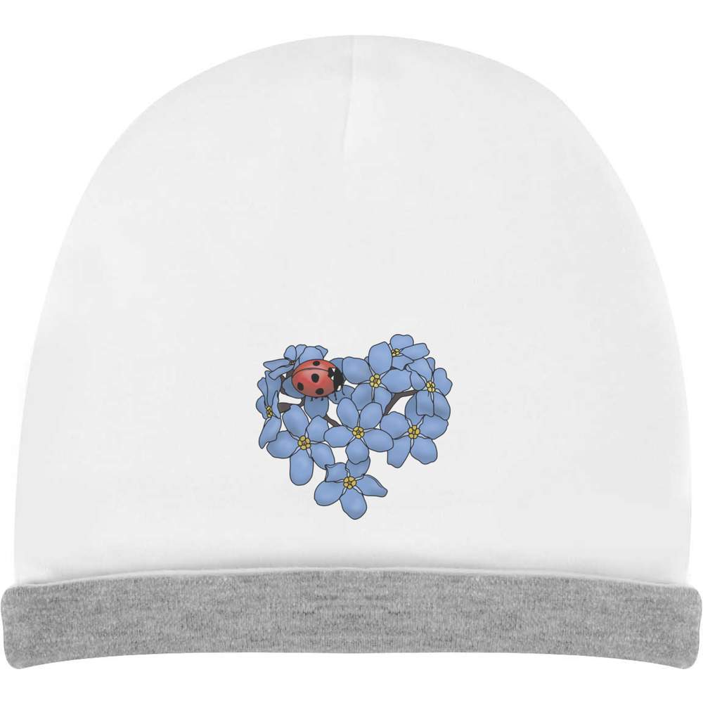 'Ladybird On Forget-Me-Nots' Kids Slouch Hat (KH00034842)