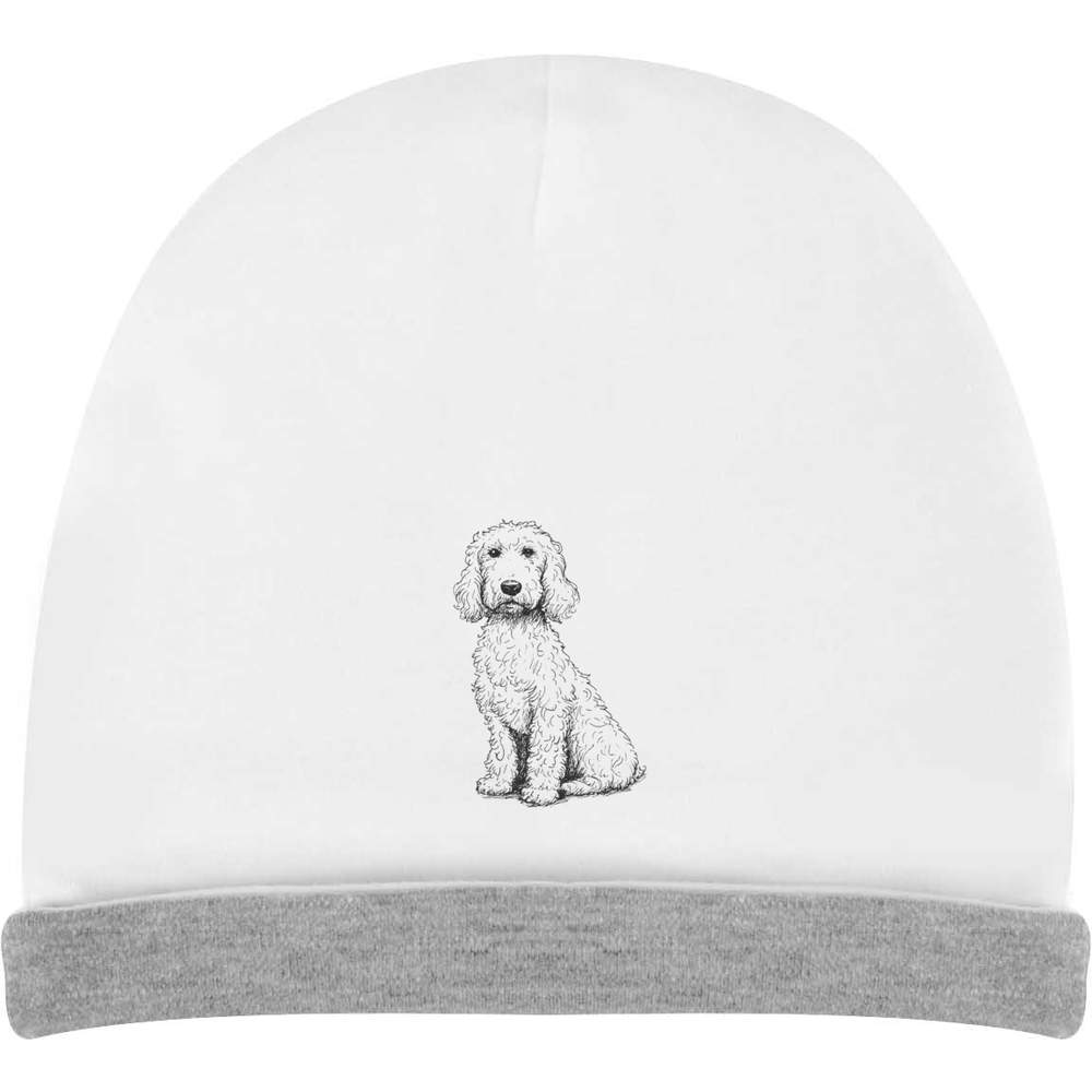 'Golden Doodle Dog Sitting' Kids Slouch Hat (KH00035834)
