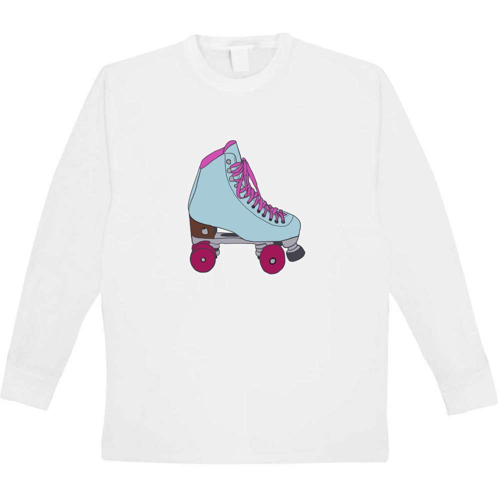 'Roller Skate' Children's / Kid's Long Sleeve Cotton T-Shirt (12-13 Years) (KL00047255)