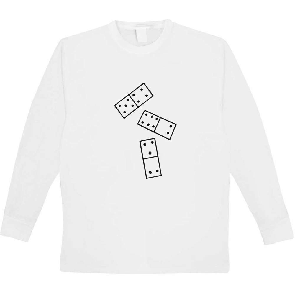 'Domino Pieces' Children's / Kid's Long Sleeve Cotton T-Shirt (12-13 Years) (KL00093578)