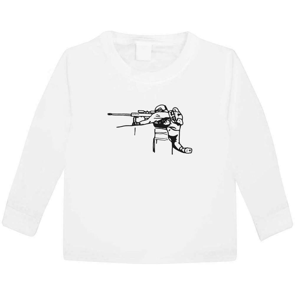 'Sniper' Children's / Kid's Long Sleeve Cotton T-Shirts (KL019277)