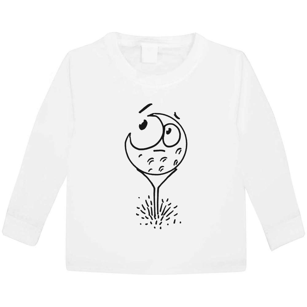 'Nervous Golf Ball' Children's / Kid's Long Sleeve Cotton T-Shirts (KL024511)