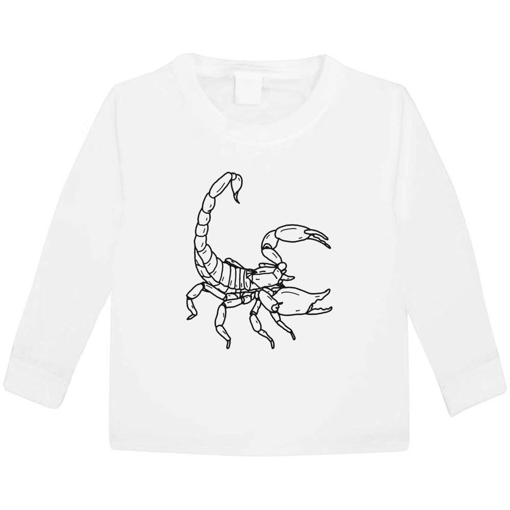'Scorpion' Children's / Kid's Long Sleeve Cotton T-Shirts (KL025265)