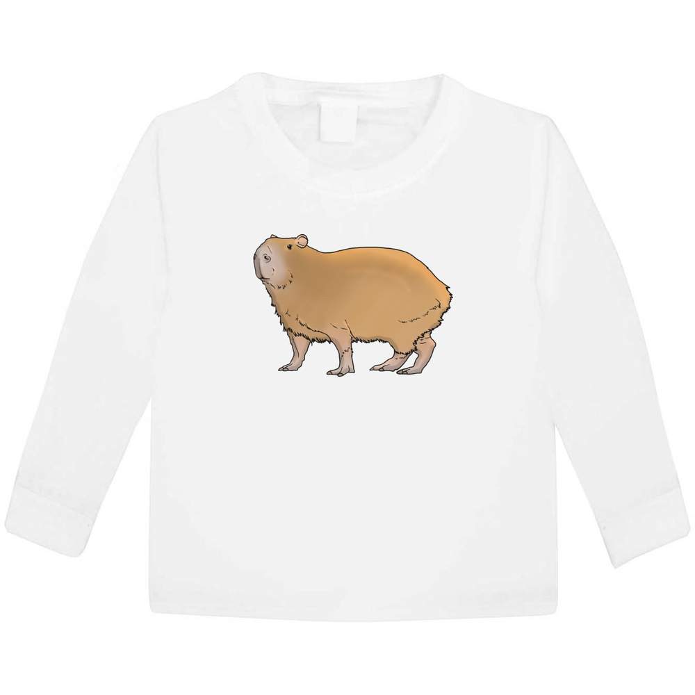 'Capybara' Children's / Kid's Long Sleeve Cotton T-Shirts (KL029318)
