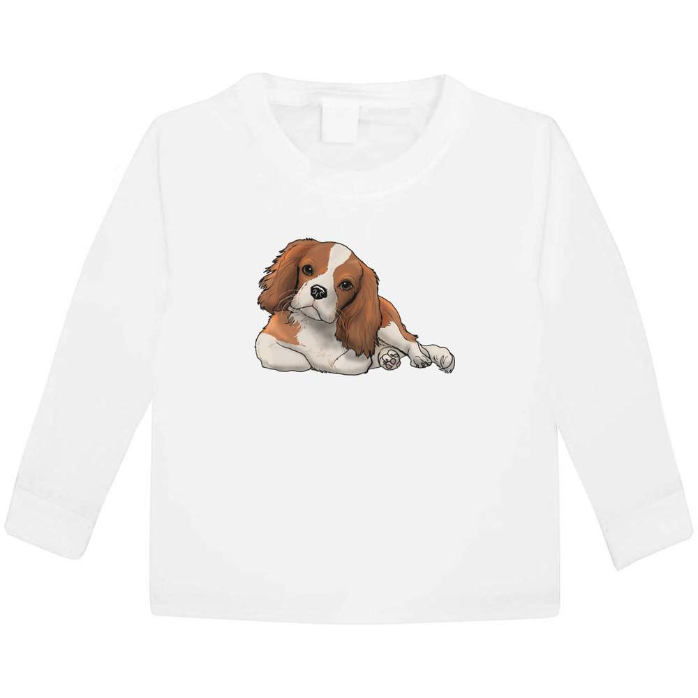'Cavalier King Charles' Children's / Kid's Long Sleeve Cotton T-Shirts (KL031065)