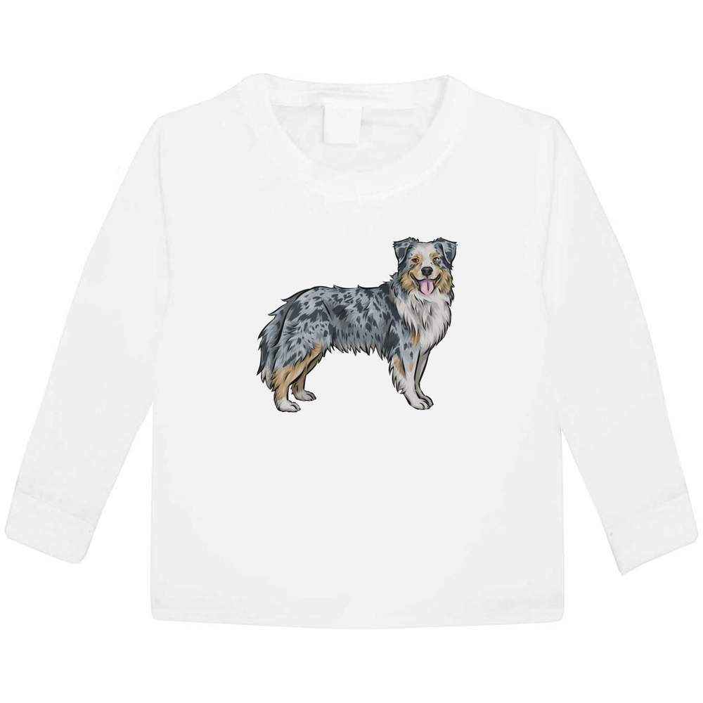 'Australian Shepherd' Children's / Kid's Long Sleeve Cotton T-Shirts (KL031599)