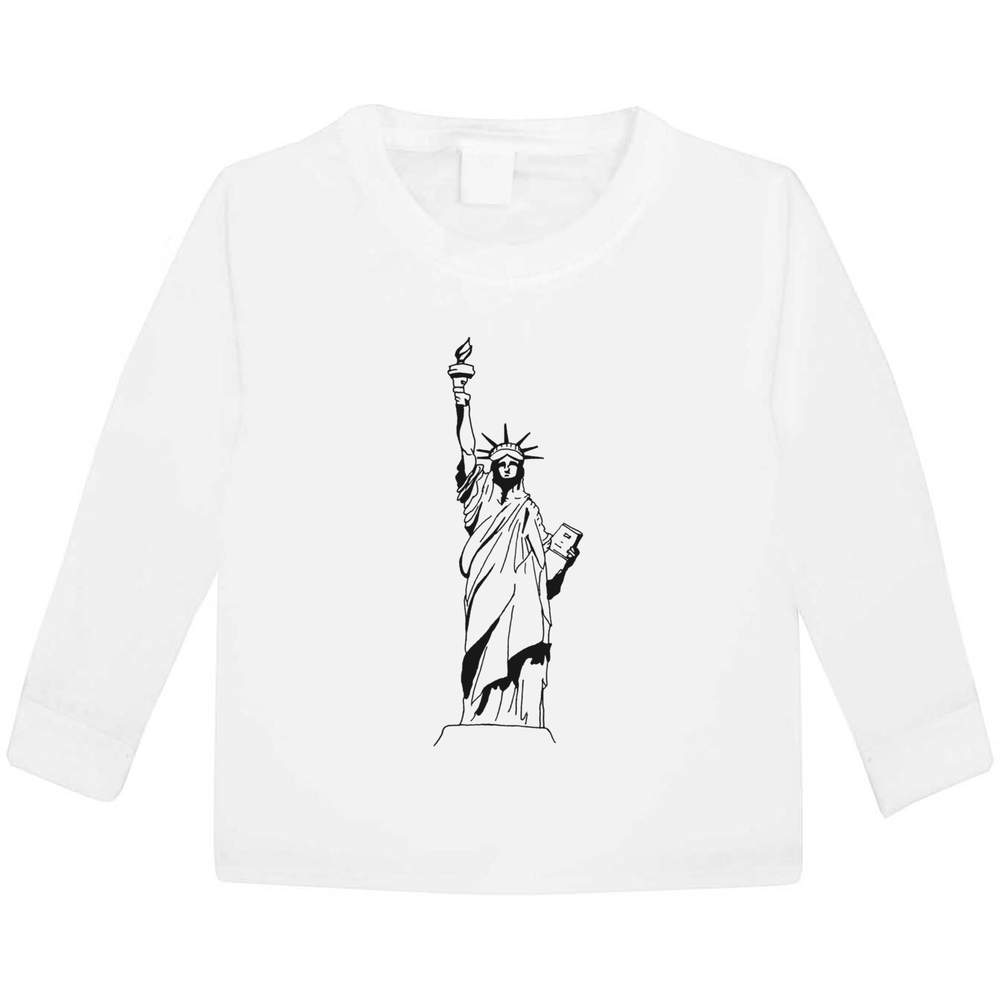 'Statue of Liberty' Children's / Kid's Long Sleeve Cotton T-Shirts (KL035868)