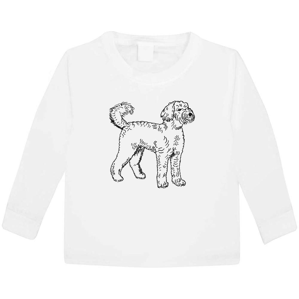 'Labradoodle' Children's / Kid's Long Sleeve Cotton T-Shirts (KL036110)