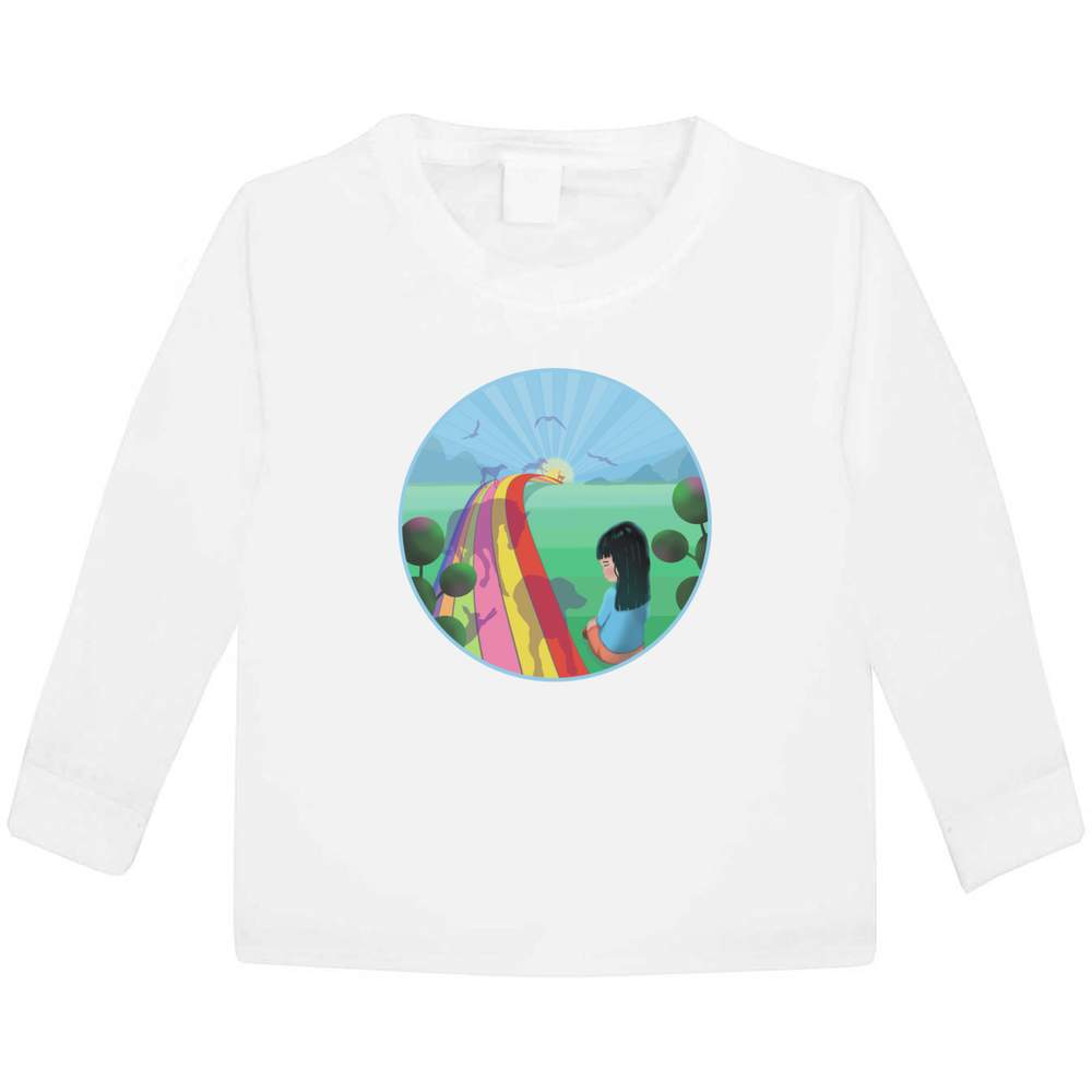 'The Rainbow Bridge' Children's / Kid's Long Sleeve Cotton T-Shirts (KL039292)