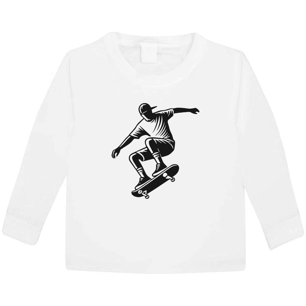 'Skateboard Champion' Children's / Kid's Long Sleeve Cotton T-Shirts (KL047709)