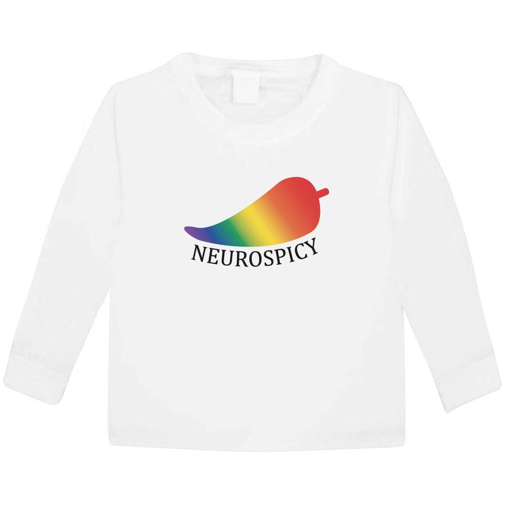 'Neurospicy Chili' Children's / Kid's Long Sleeve Cotton T-Shirts (KL050916)