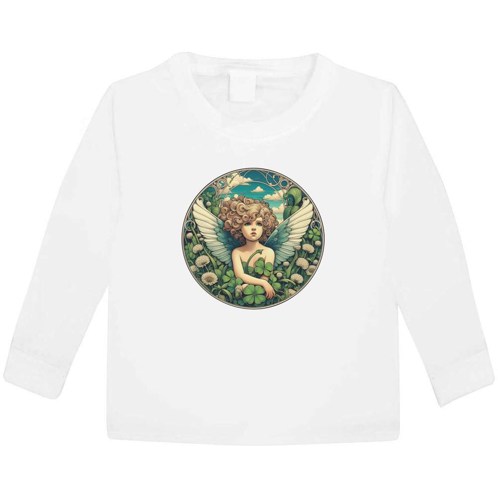 'Clover Garden Fairy' Children's / Kid's Long Sleeve Cotton T-Shirts (KL055450)