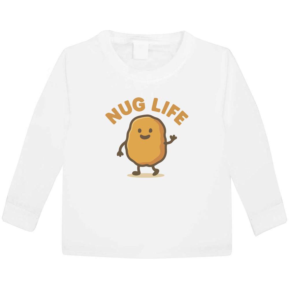 'Nug Life' Children's / Kid's Long Sleeve Cotton T-Shirts (KL055604)