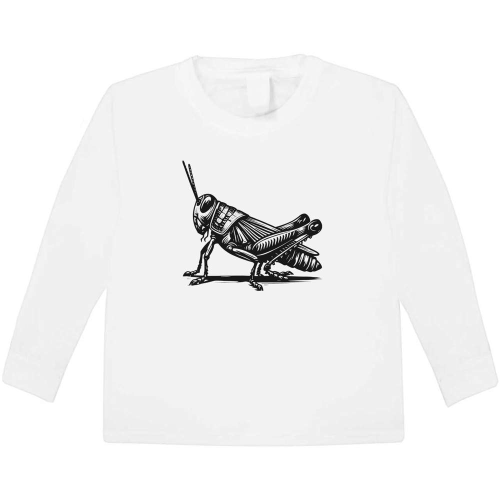 'Grasshopper' Children's / Kid's Long Sleeve Cotton T-Shirt (5-6 Years) (KL00167520)