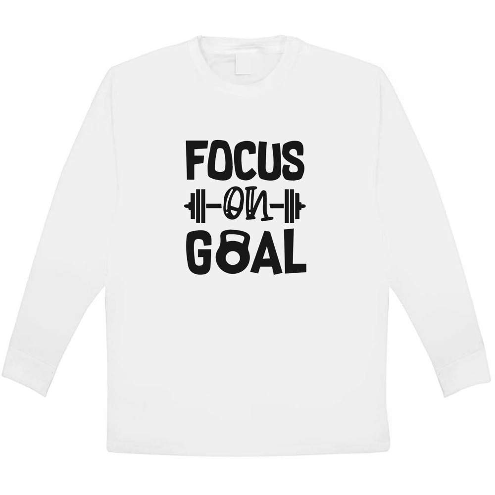 'Focus On Goal' Children's / Kid's Long Sleeve Cotton T-Shirts (KL046889) - Picture 9 of 12