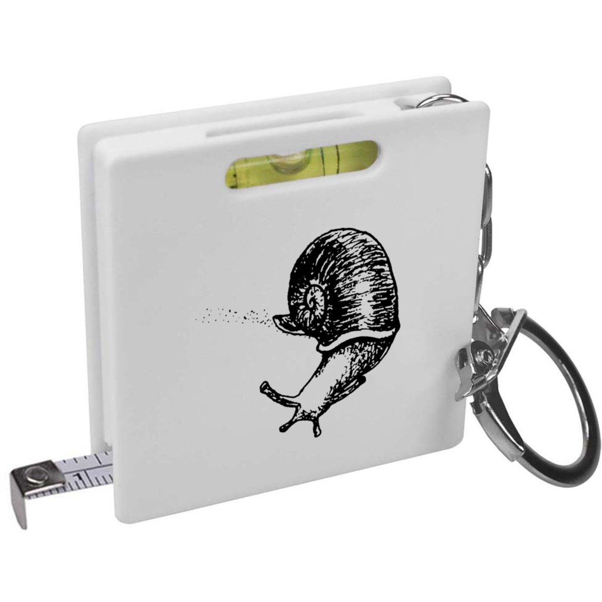 'Snail' Keyring Tape Measure / Spirit Level Tool (KM00029302)