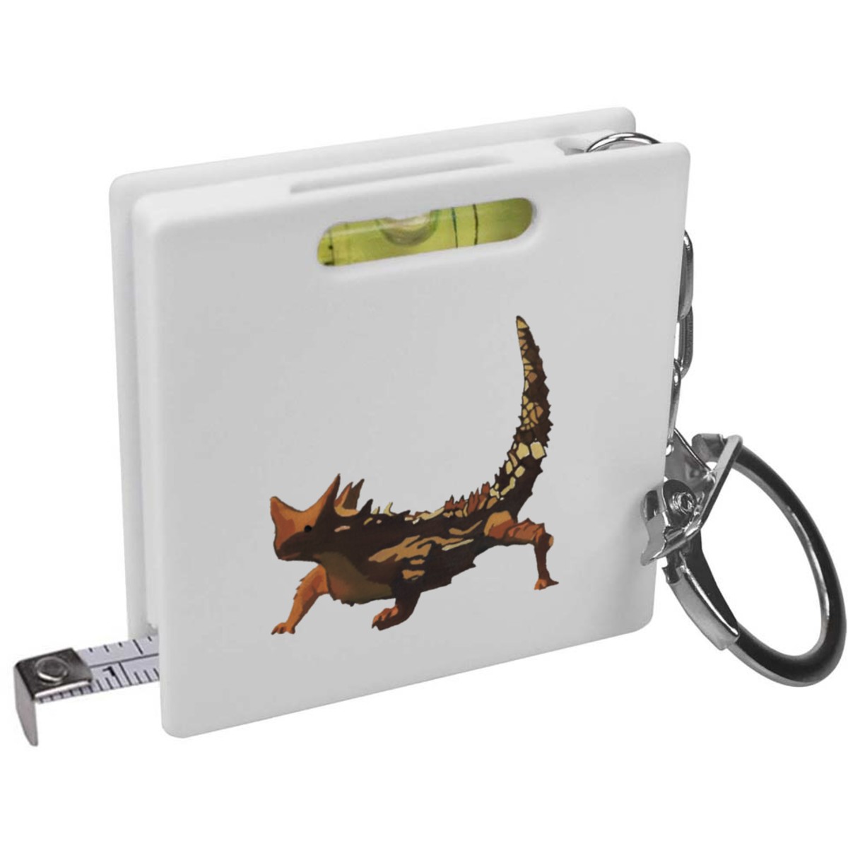 'Thorny Devil' Keyring Tape Measure / Spirit Level Tool (KM00035454)