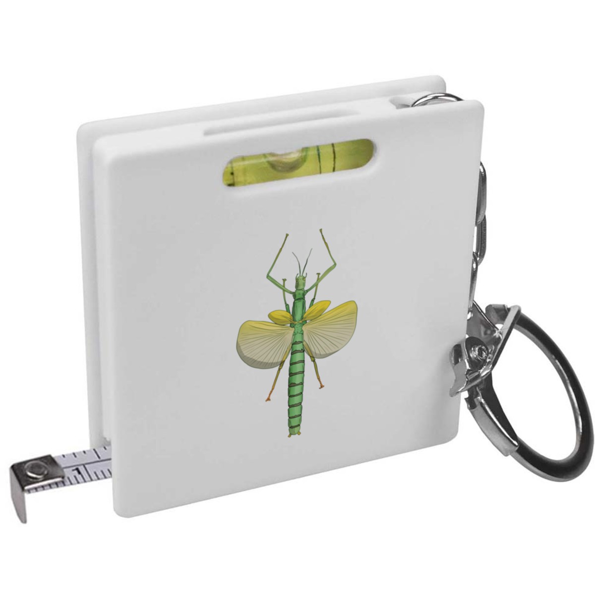 'Stick Insect' Keyring Tape Measure / Spirit Level Tool (KM00036982)