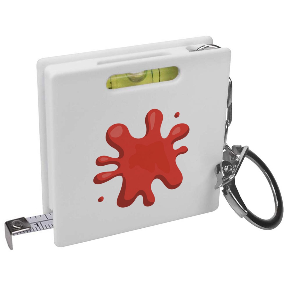 'Cartoon Blood Stain' Keyring Tape Measure / Spirit Level Tool (KM00042635)