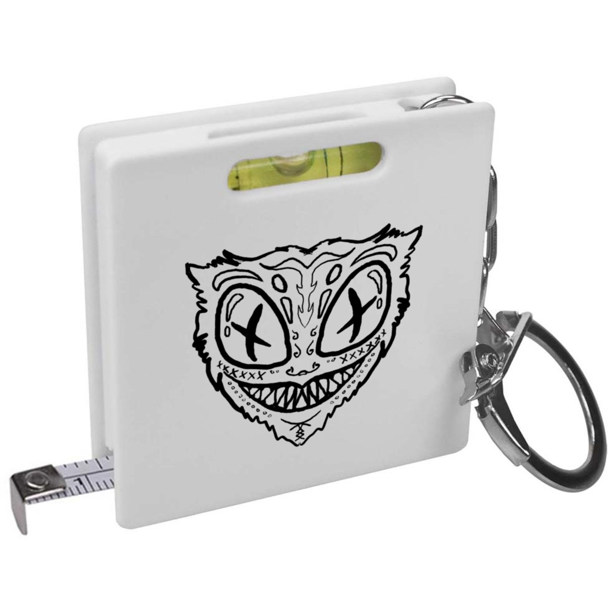 'Voodoo Themed Mask ' Keyring Tape Measure / Spirit Level Tool (KM00044026)