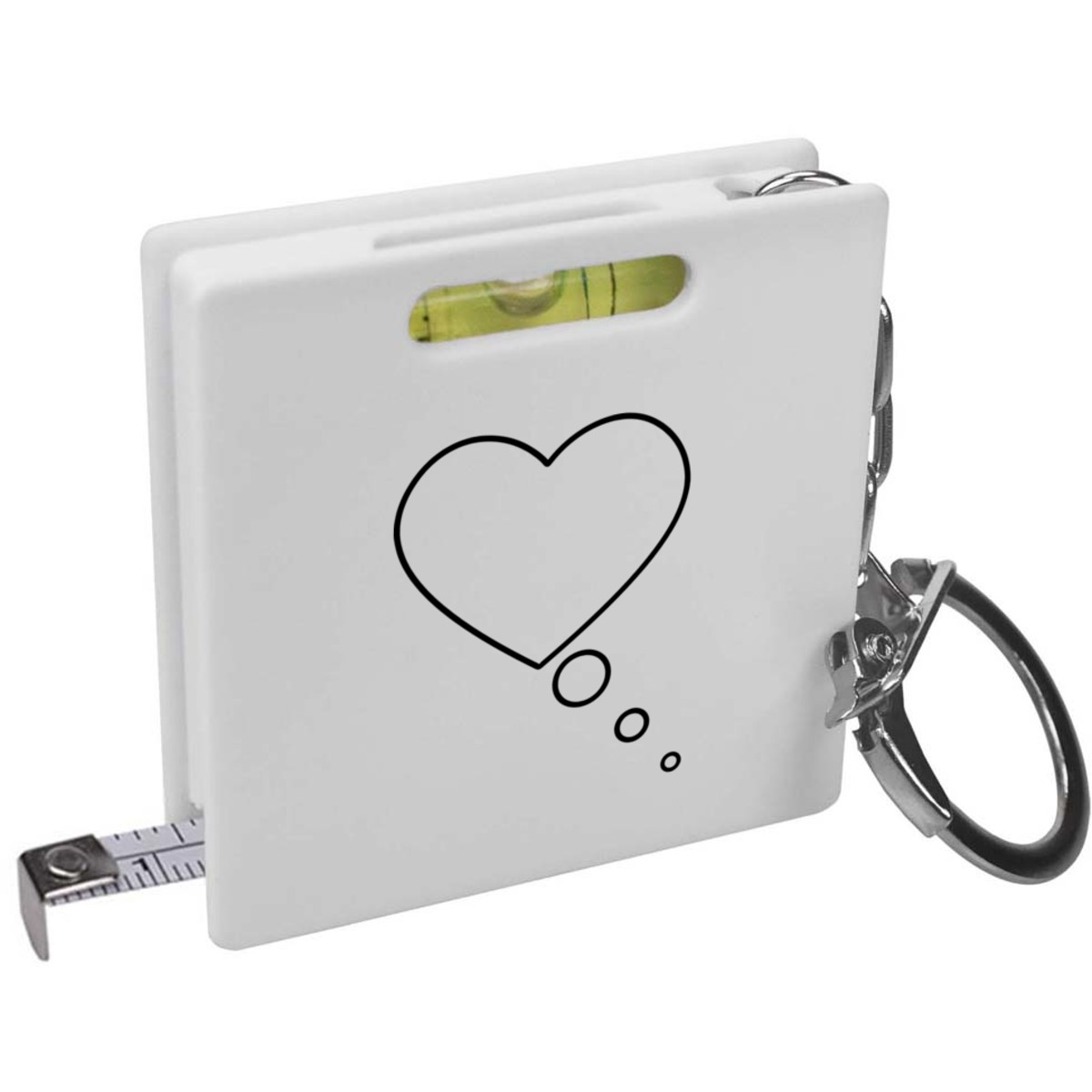 'Thinking of You' Keyring Tape Measure / Spirit Level Tool (KM00046886)