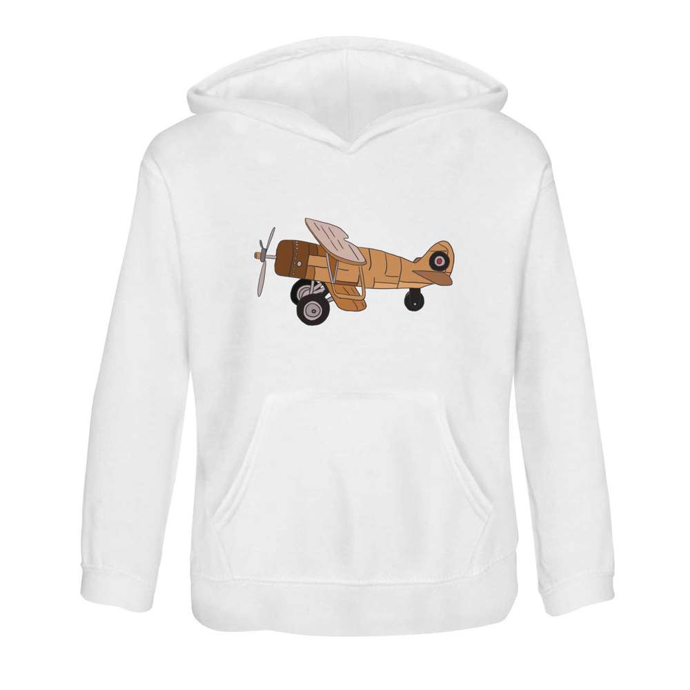 'Old Style Plane' Children's Hoodie / Hooded Sweater 12-13 Years (KO00040764)