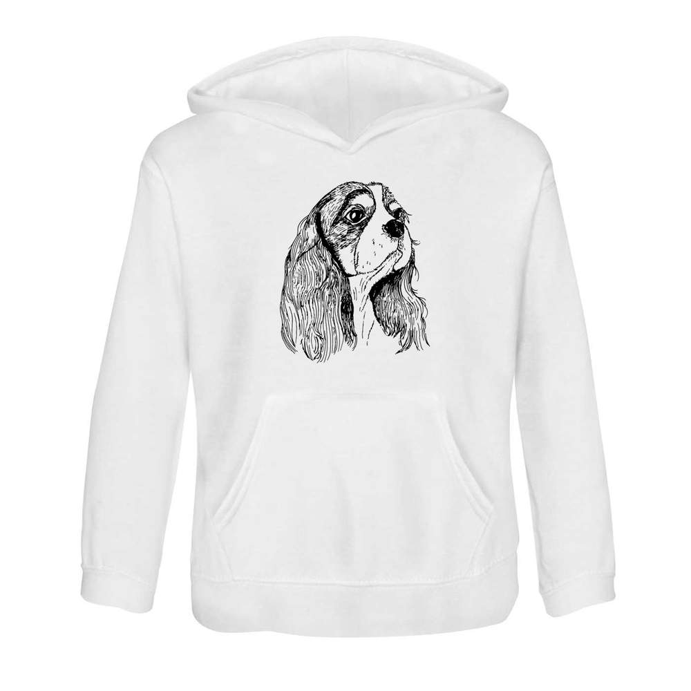 'Cavalier King Charles Head' Children's Hoodie / Hooded Sweater 12-13 Years (KO00072148)