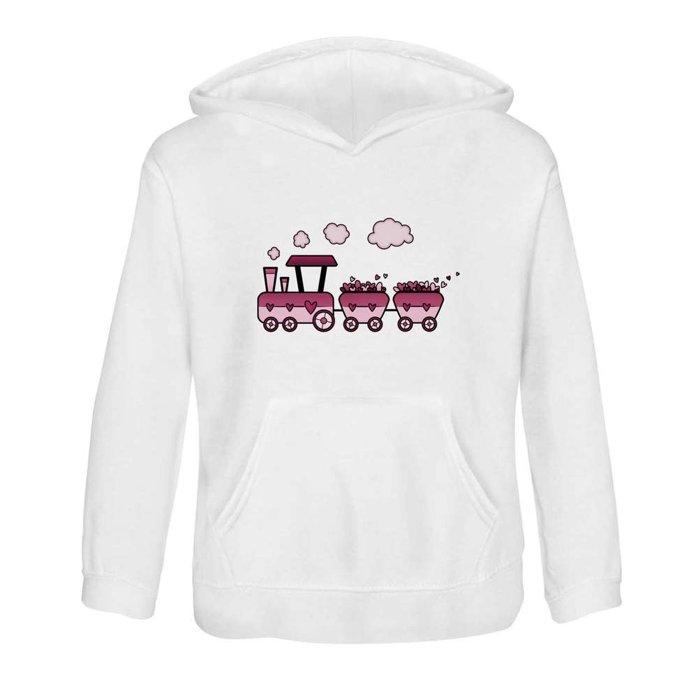 'Love Train' Children's Hoodie / Hooded Sweater 12-13 Years (KO00086240)
