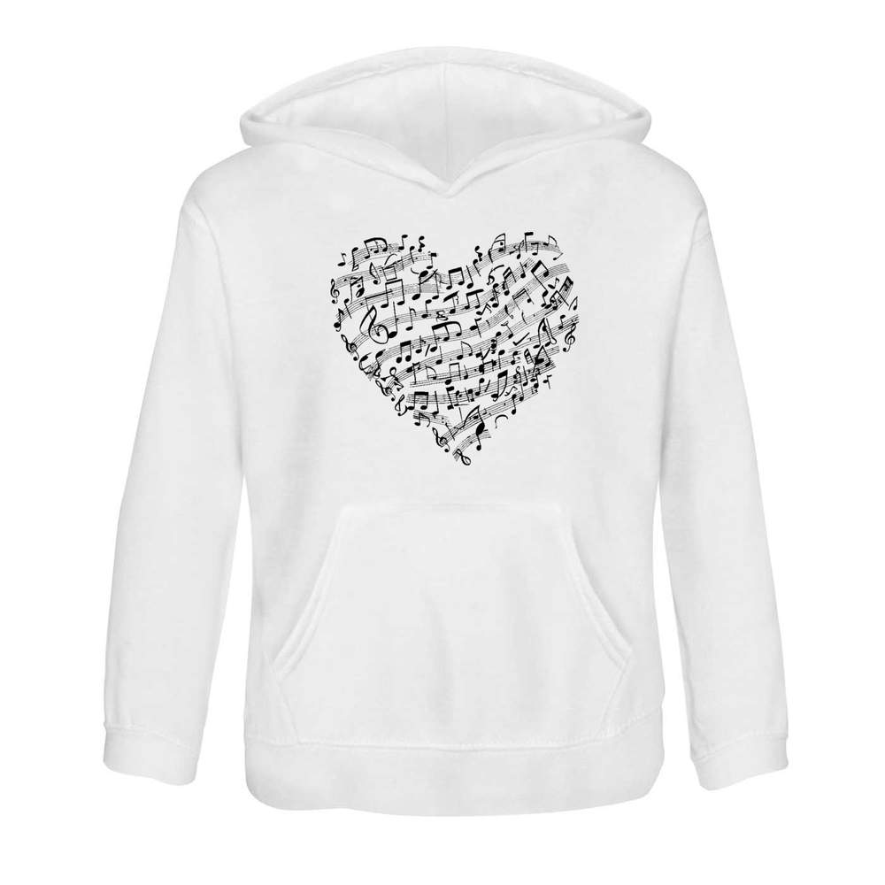 'Music Heart' Children's Hoodie / Hooded Sweater (KO048856) - Picture 13 of 15
