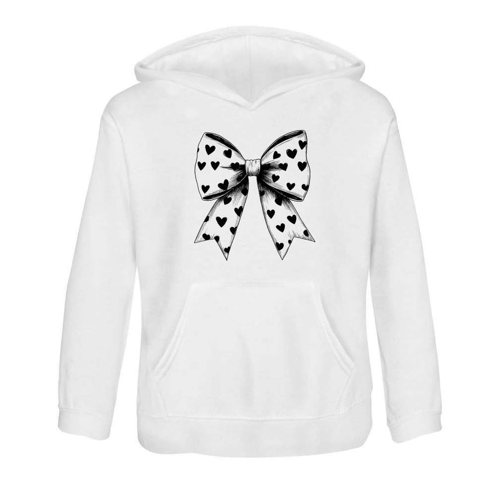 'Coquette Bow with Hearts' Children's Hoodie / Hooded Sweater (KO052334) - Picture 13 of 15