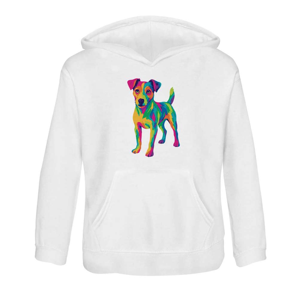 'Pop Art Jack Russell' Children's Hoodie / Hooded Sweater (KO054448) - Picture 13 of 15