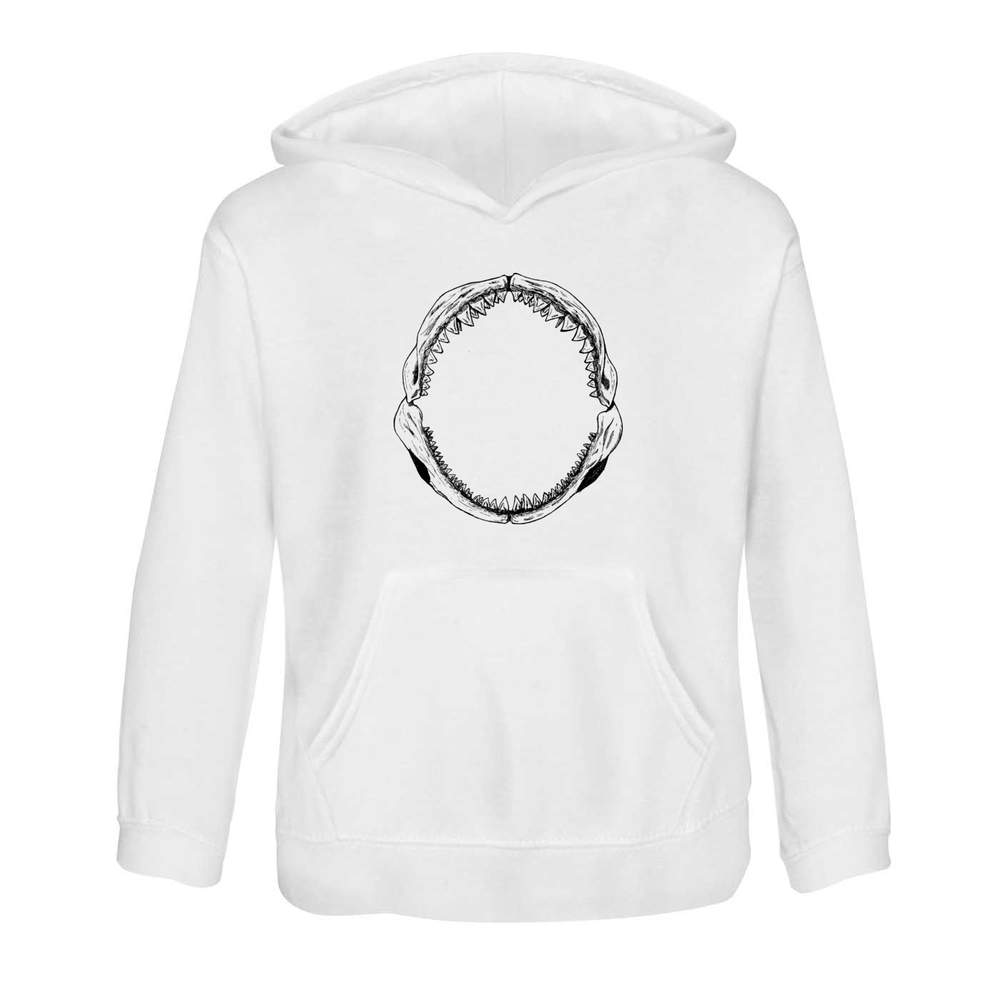 'Shark Jaws' Children's Hoodie / Hooded Sweater 5-6 Years (KO00005457)