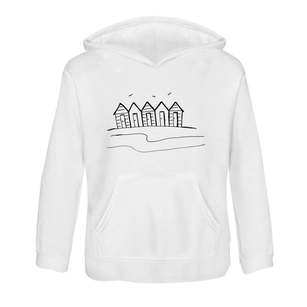 'Beach Huts' Children's Hoodie / Hooded Sweater (KO011987)
