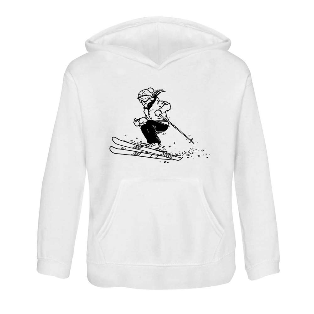 'Skier' Children's Hoodie / Hooded Sweater (KO024521)