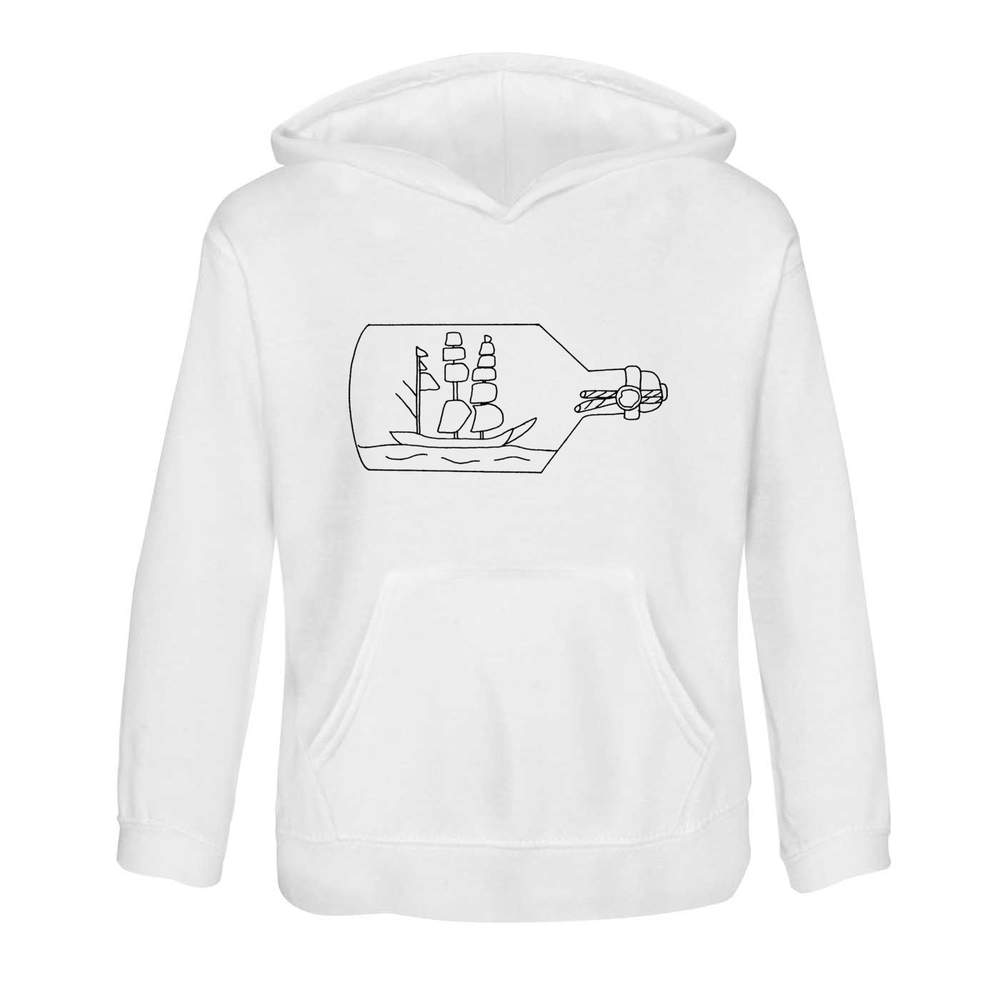 'Ship In A Bottle' Children's Hoodie / Hooded Sweater (KO024782)