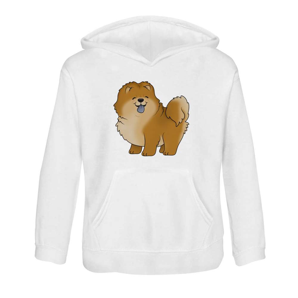 'Chow Chow Dog' Children's Hoodie / Hooded Sweater 5-6 Years (KO00050917)