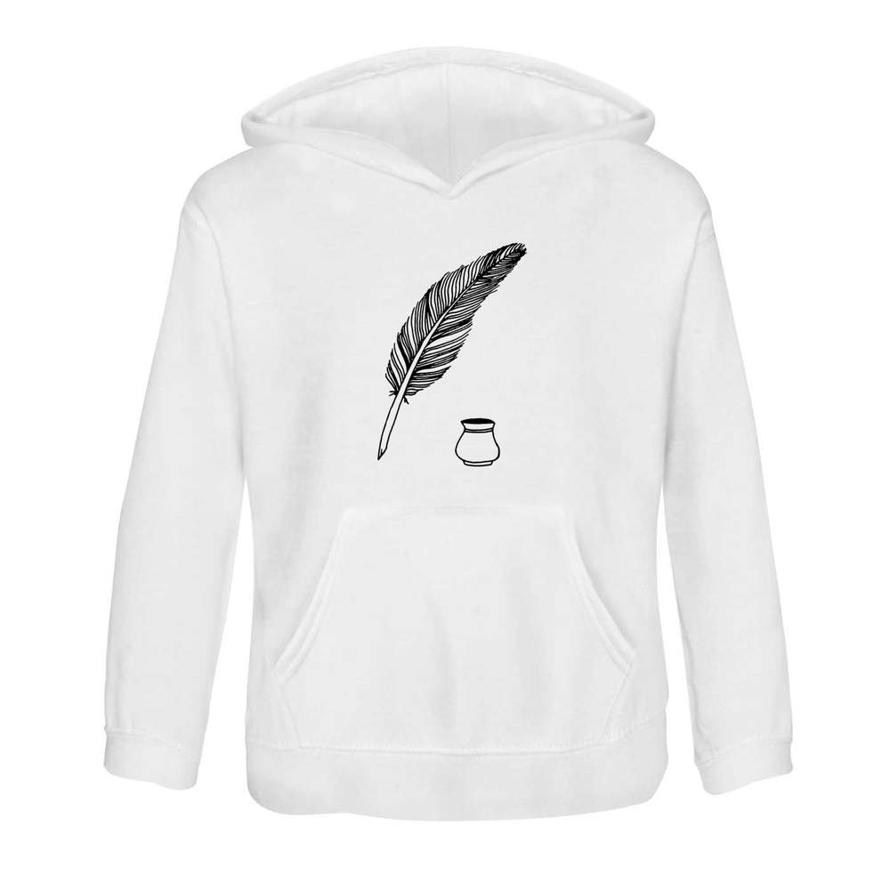 'Quill & Ink' Children's Hoodie / Hooded Sweater (KO034600)