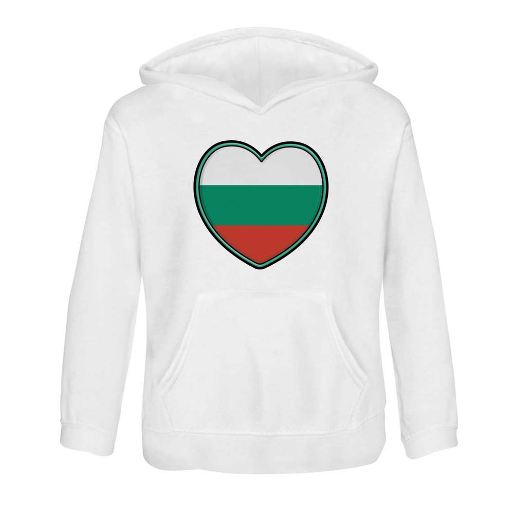 'Bulgaria Flag Heart' Children's Hoodie / Hooded Sweater (KO040654)