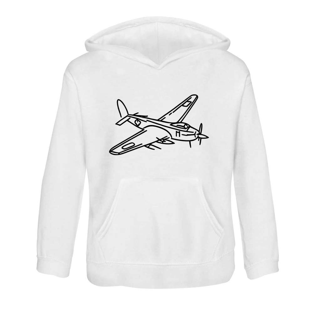 'Vintage Military Aircraft' Children's Hoodie / Hooded Sweater (KO043753)