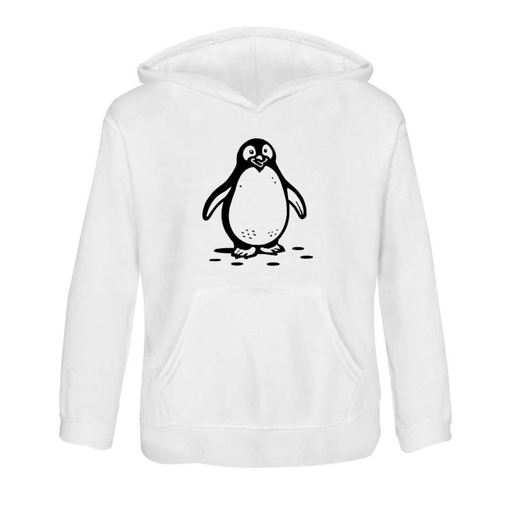 'Penguin Waddling on the Ice' Children's Hoodie / Hooded Sweater (KO046104)
