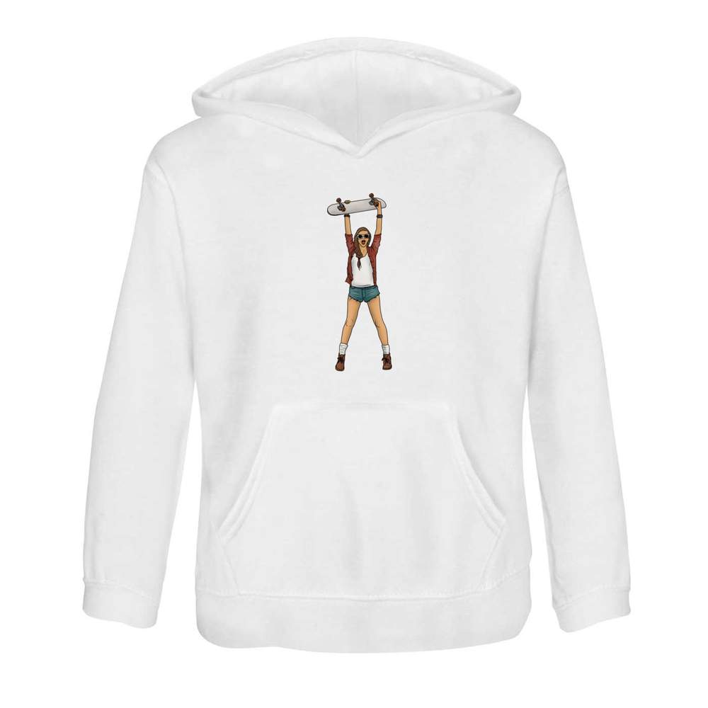 'Skater Girl' Children's Hoodie / Hooded Sweater (KO046535)
