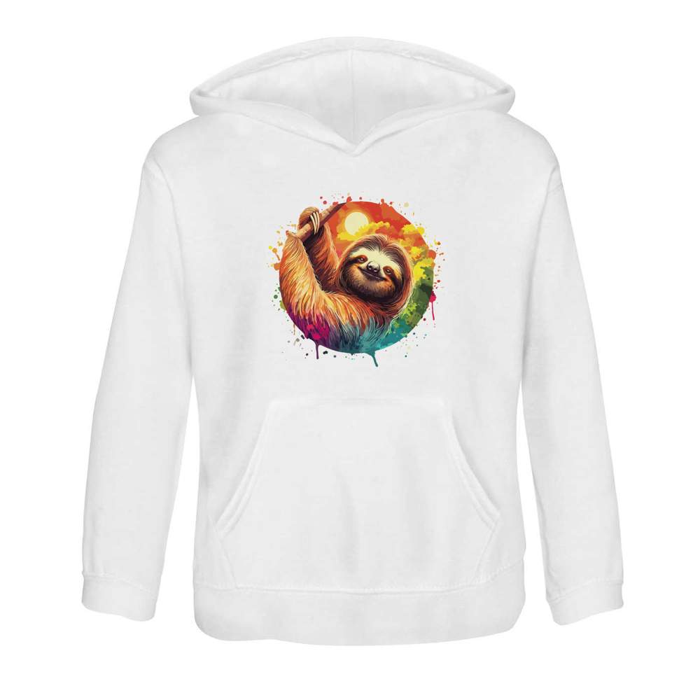 'Sloth at Sunset' Children's Hoodie / Hooded Sweater (KO047462)
