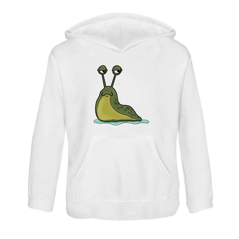 'Grumpy Green Slug' Children's Hoodie / Hooded Sweater (KO048077)
