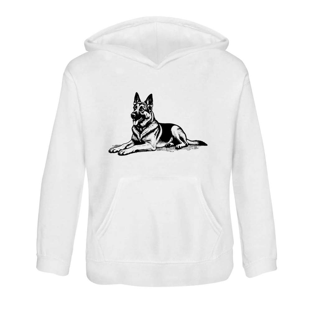 'German Shepherd Side View' Children's Hoodie / Hooded Sweater 5-6 Years (KO00127641)