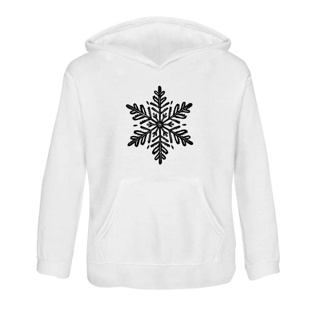 'Single Snowflake' Children's Hoodie / Hooded Sweater (KO050881)