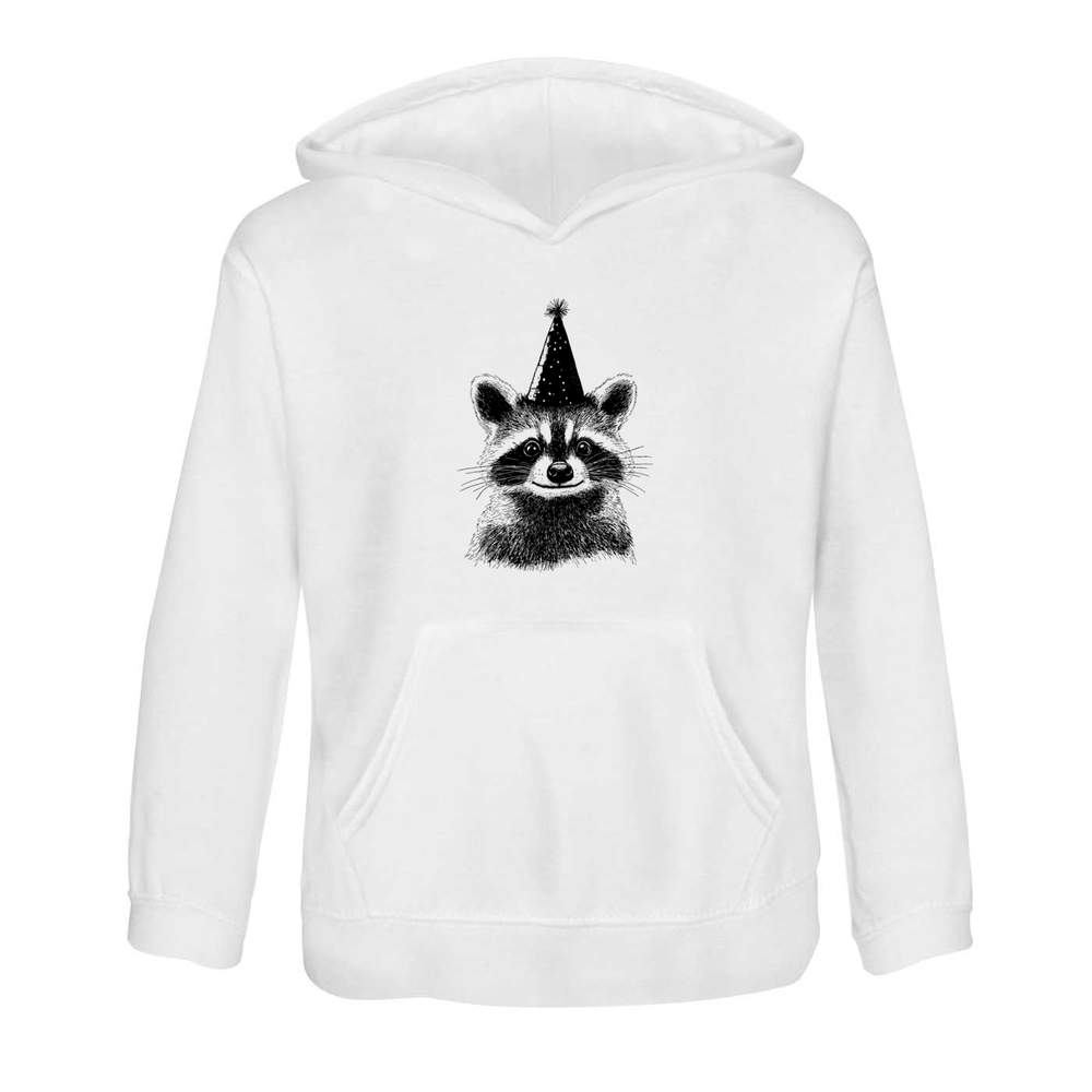 'Raccoon with Party Hat' Children's Hoodie / Hooded Sweater (KO051580)